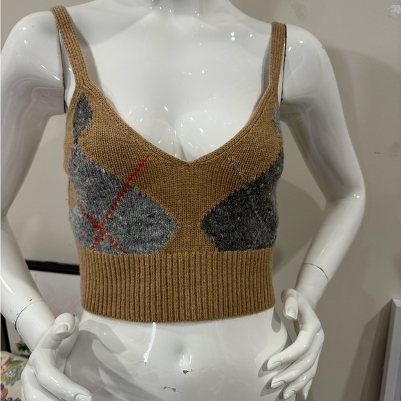 POLO RALPH LAUREN
Argyle Wool-Cashmere-Blend
Bralette Sz : M - Picture 5 of 12